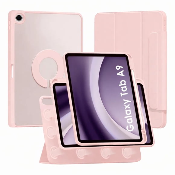 Mr. Gadgets Funda Para Samsung Galaxy Tab A9+ 11 Pulgadas Smart Cover 2 En 1 Folio Desmontable Color Rosa.