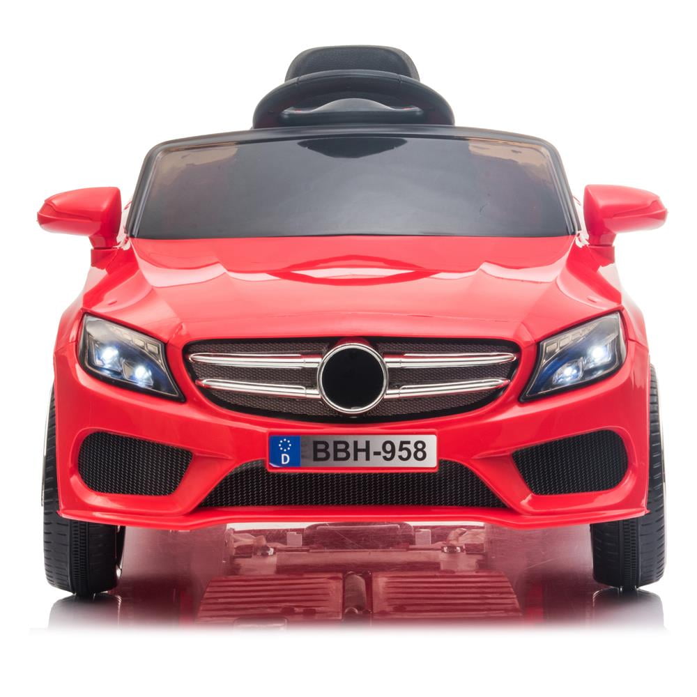 UBesGoo 12V Electric Ride on Car Toy for Toddler Kid w/ Remote Control,LED Lights,MP3 Red