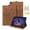 Brown, variant on ELEHOLD for Samsung Galaxy Tab A11 2025 8.7-Inch/A9 2023 Leather Case,Embossed Butterfly Pattern Folio Flip Case Card Slots Kickstand Magnetic Clasp Shockproof Case ,Blue