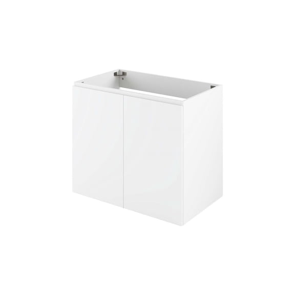Wall Mount Vanity Cabinet (Sink not included), White, Melamine Wood , Hotel Bedroom Bathroom, Modern Contemporary HB33816