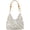 Blue, variant on Women's Handmade Woven Straw Shoulder Bag, Beaded Crochet Large Bohemian Tote with Inner Pouch for Summer Beach Vacation