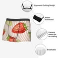 thumbnail image 6 of Disketp Strawberries Men'S Boxer Briefs,Soft And Breathable Cotton Underwear With Comfortflex Waistband, 6 of 8