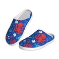 thumbnail image 2 of Lsque Nautical Animals Pattern Womens Comfort Cotton on Scuff With Memory Foam and Anti-skid Sole Slipper-46/47, 2 of 7