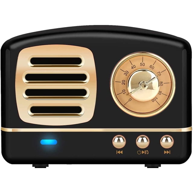 Altavoces Bluetooth Retro Inalámbricos, Altavoces Vintage Portátiles para Exteriores, Mini Altavoces Recargables con Sonido Potente, Soporte USB/Tarjeta TF/AUX Android iOS Cumpleaños