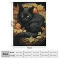 thumbnail image 4 of HENGT  Cute Black Cats Flannel Throw Blankets Cats Stars Moon Throw Blanket Gift Super Luxury Soft Warm Fuzzy Cozy Plush Blanket for Bed Sofa Couch and Travel, Lightweight Halloween Decor, 4 of 6
