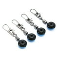 thumbnail image 3 of QualitChoice 10-100x Sea Fishing Bean Snap Swivel Line Sinker Slide Hook Shank Clip Connector 10pcs 1Set, 3 of 6