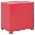 thumbnail image 5 of SAFAVIEH Raina Three Drawer Greek Key Night Stand Red, 5 of 13
