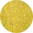 thumbnail image 1 of Ahgly Company Indoor Round Abstract Yellow Contemporary Area Rugs, 8' Round, 1 of 4