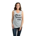 thumbnail image 2 of Thread Tank HerStory Repeats Itself Women's Fashion Sleeveless Muscle Tank Top Sport Grey 2X-Large, 2 of 4