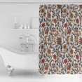 thumbnail image 4 of Small Stall Shower Curtain 48x72 Inch Narrow Half Size Orange Red Leaf Bath Curtains Bathroom Decor Vintage Farmhouse Boho Pastoral Tribal Waterproof Fabric Shower Curtain Set with Hooks 48 Inch, 4 of 6