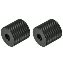 Mic Stand Adapter 1/4-20 Female to 1/4-20 Female Screw Thread Adapter for Microphone Tripod Stand Black 2 Pcs