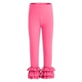 thumbnail image 6 of newwalpole Baby Girls'Ruffle Pants Toddlers Little Girls Leggings Hot Pink for Size 3-4 Years, 6 of 6