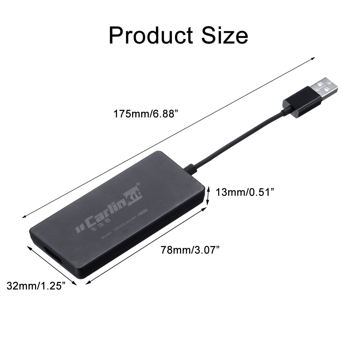 Convert Wired CarPlay to Wireless Compatible with A3 A4 A5 A6 A7 Q2 Q5 Q7 R8 TT MMI 2017-2019 Wireless CarPlay Adapter CarPlay USB Dongle for Factory CarPlay Smartphone Link Receiver for iPhone