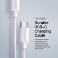 thumbnail image 2 of Powertek 40W Bundle in White, with USB-C PD Wall Charger & 5ft USB-C to USB-C Cable, Complete Charging Solution, 2 of 4