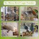 thumbnail image 3 of Alimentador de PáJaros Sin Ensuciar para Jaula, Comedero AutomáTico AcríLico, Alimentos Jaula Loros, 3 of 8