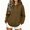 Coffee-1, variant on Hoodie for Women Oversized Fleece Pullover Sweatshirt Solid Color, with Pocket, Curved Hem, Loose, Casual, Athletic, Spring Fall Winter Clothes