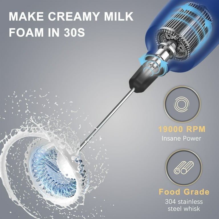 AREYCVK 2023 New drink whisker electric,Coffee foamer handheld Small  frother handheld,Type-C Rechargeable Electric Milk for Cappuccino  Bulletproof
