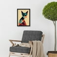thumbnail image 2 of Geometric Colourful Cat Design Artwork Framed Wall Art Print A4, 2 of 4
