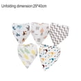 thumbnail image 2 of Baby saliva towel baby triangle towel pure cotton double snap button waterproof, 2 of 5