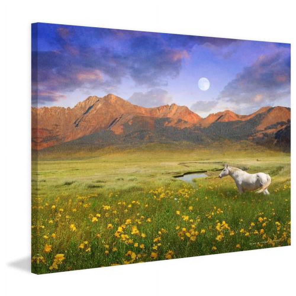 "White Horse Mtn" Painting Print on Wrapped Canvas