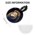 thumbnail image 5 of Leo Constellation 2Pcs PU Leather Round Luggage Tags with Privacy Cover and Name ID Tag for Suitcase, Handbags, Backpacks, School Bags, 5 of 6