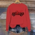 thumbnail image 5 of Ounisa Valentines Sweatshirt Women Gnomes Shirts Love Heart Sweater Crewneck Long Sleeve Pullover Tops, 5 of 6