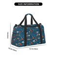 thumbnail image 3 of Rocae Cartoon Space1 Print Hand Travel Bag Travel Duffel Bag and Fitness Bag, Women's Waterproof Weekend Tote, Men's Travel and Fitness Essentials, 3 of 7