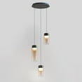 thumbnail image 3 of E21183-05GM-ET2 Lighting-Highball - 27W 3 LED Pendant-12.5 Inches Tall and 12.5 Inches Wide-Gunmetal Finish-Amber Glass Color, 3 of 4