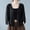 134#Black, variant on Womens Jumpers Tops Cardigans Loose Open Front Autumn Solid Color Pocket Long Sleeved Hollow Out Loose Casual Suit Jacket Cardigan