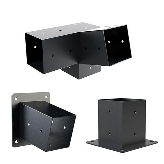 Pitched Roof Gazebo Bracket Wall Mount with Hardware for 4x4 Inch Porch Garden Outdoor Decoration Tools Accessories