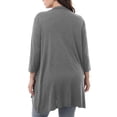 thumbnail image 4 of FchengtaiS Women's Long Sleeve Cardigan Lightweight Casual Open Front Cardigans Fall Trendy Loose Outerwear with Pockets, 4 of 5