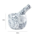 thumbnail image 2 of Creative Garlic Pounder Marble Spice Grinder Household Manual Pounding Jar Small Garlic Presser, 2 of 4