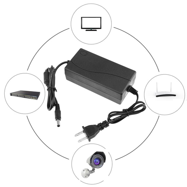 Adaptador Convertidor adaptador de corriente de 48V 2A CA a CC 55*25mm para interruptor POE