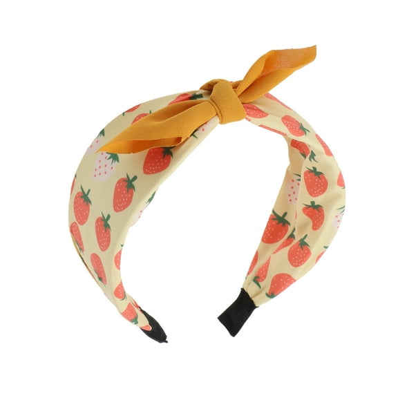 Unique Bargains 1 Pc Elegant Flower Headbands for Children 6.30"x4.72"x2.05" Orange Yellow 1 Pc