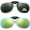 Darkgreen+green+box, variant on 2 pack Driving Glasses Polarized Clip On Sunglasses Rimless Flip Up Anti Glare With box-USA