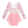 thumbnail image 4 of Grblisyd Ballet Leotards for Girls Bow Print Long Sleeve Gymnastics Dance Leotard Outfits with Tulle Skirt, 4 of 6
