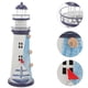 thumbnail image 2 of Lámpara de faro decorativa, estatua de faro, decoración mediterránea, accesorio de escritorio náutico, 2 of 5