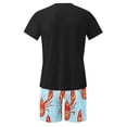 thumbnail image 6 of GERsome Mens Pajama Sets 2 Piece Short Sleeve Crewneck Tops and Shorts Lounge Sets Summer Soft Lightweight Nightwear M-3XL, 6 of 6