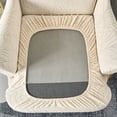 thumbnail image 6 of Eurhowing Stretch Wingback Chair Slipcover, 2-Piece Jacquard Armchair Cover with Cushion Cover, Washable Non-Slip Wingchair Protector for Living Room Bedroom, Off-White, 6 of 8