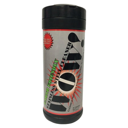 Wow Citrus Scent Stainless Steel Cleaner and Protector 30 wipes Wipes