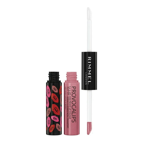 Rimmel Provocalips 16HR Kiss-Proof Lip Colour, two-step, glossy finish, 16H of colour, lightweight & flexible formula, 100% Cruelty-Free