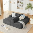 thumbnail image 5 of 107” Modular Sectional Sofa, Modern Sofa Couch for Living Room, High Density Sponges Cloud Couch Sectional, L-Shape Couches for Living Room, Darkgrey, 5 of 10