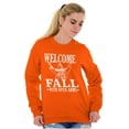 thumbnail image 3 of Welcome Fall Autumn Jesus Vibes Women Plus Size Sweatshirt Brisco Brands 2X, 3 of 6