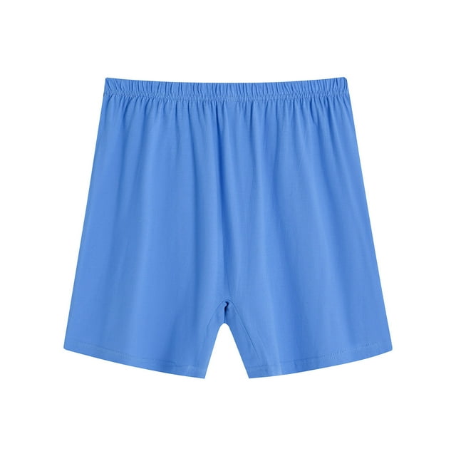 MeetoTime Shorty en Coton Grande Taille pour Femmes, Short de Pyjama Confortable, Taille Haute, Culottes Respirantes