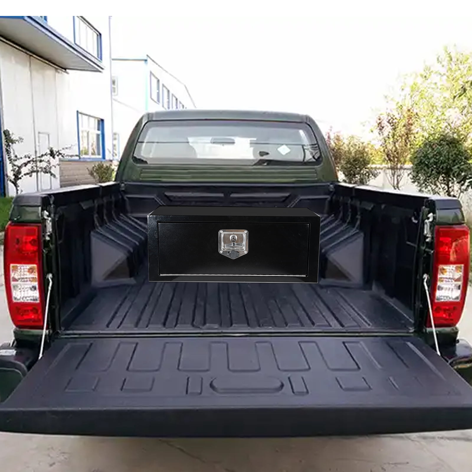 Steel Underbody Truck Tool Box with T-Handle Lock Latch, Truck ToolBox Truck Storage Organizer Tool Box Chest For Organization And Storage, Job Tool Chest