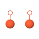 thumbnail image 2 of Anillo Tracción Globo Bomba Silicona Juegos Juguete para Piscina () Naranja, 2 of 5