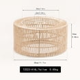 thumbnail image 1 of AMERTEER [Handmade Rattan Lamp Shade] Handmade Rattan Pendant Lamp Shade - Open Weave Design  Compatible with Standard Lighting Fixtures  for Living Room  Bedroom  Dining Room - Home Deco, 1 of 6