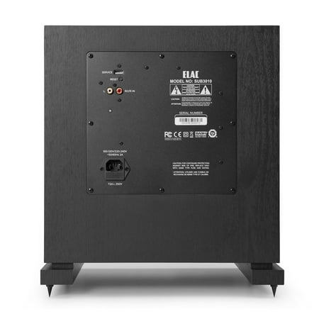 ELAC - 3000 Series 10" 200W Powered Subwoofer (Each) - Black
