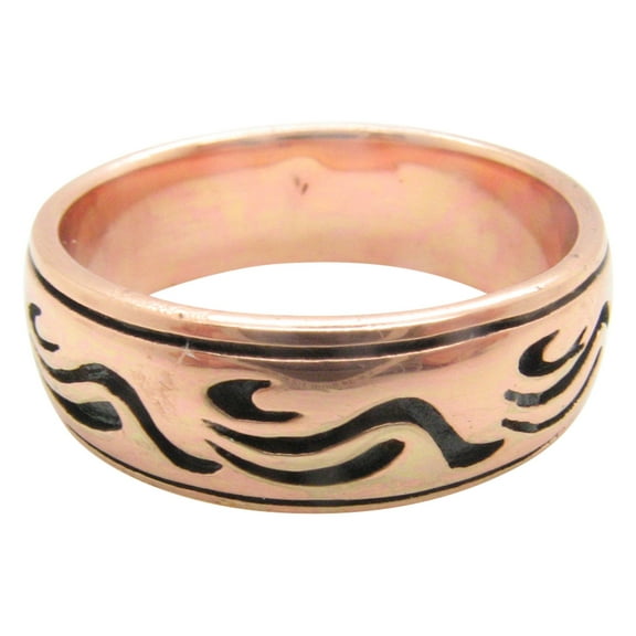 Solid Copper Ring CTR1893 - 1/4" wide - Available in sizes 4 thru 11. Choose your size below: