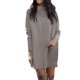 thumbnail image 1 of Vestido de punto de mujer para otoño-invierno: poliéster, cuello redondo, manga larga, informal, 1 of 4